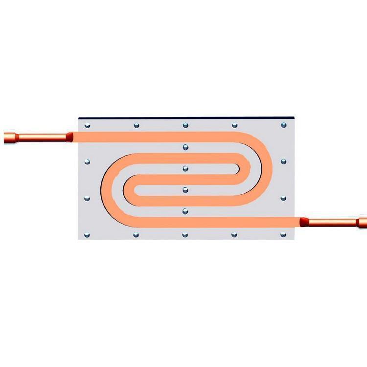 Tubería de cobre CPU GPU Liquid Cold Plate