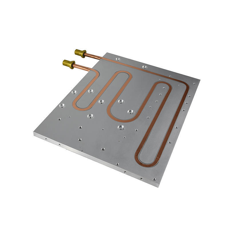 Placa de enfriador de agua de refrigeración de computadora de tubo de cobre